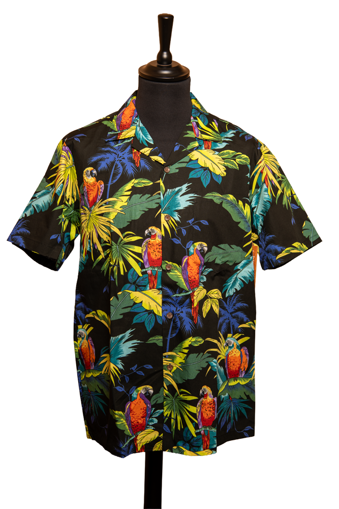 Chemise Hawaïenne perroquet