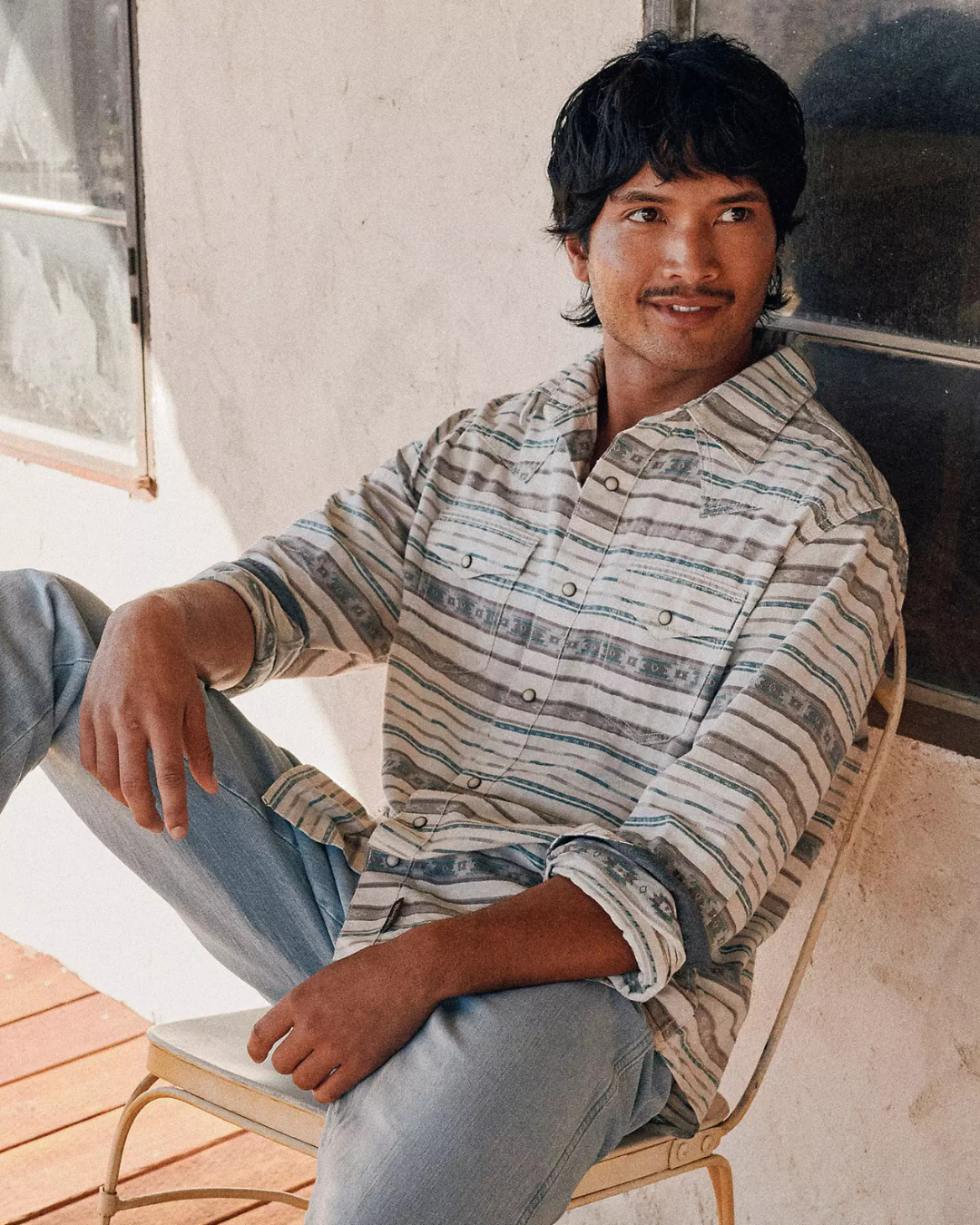 Chemise western serape retro premium