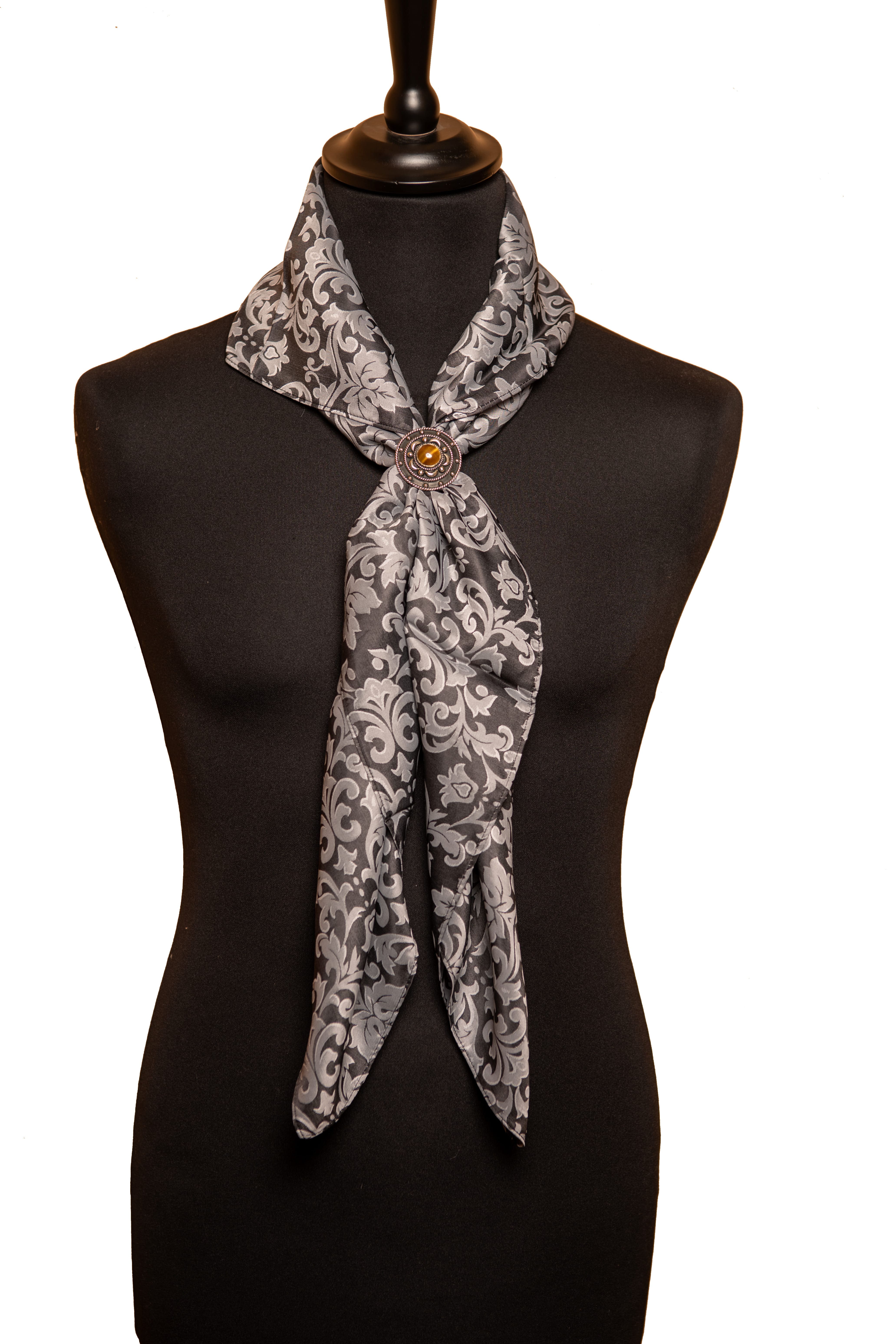 Tiger's eye scarf ring