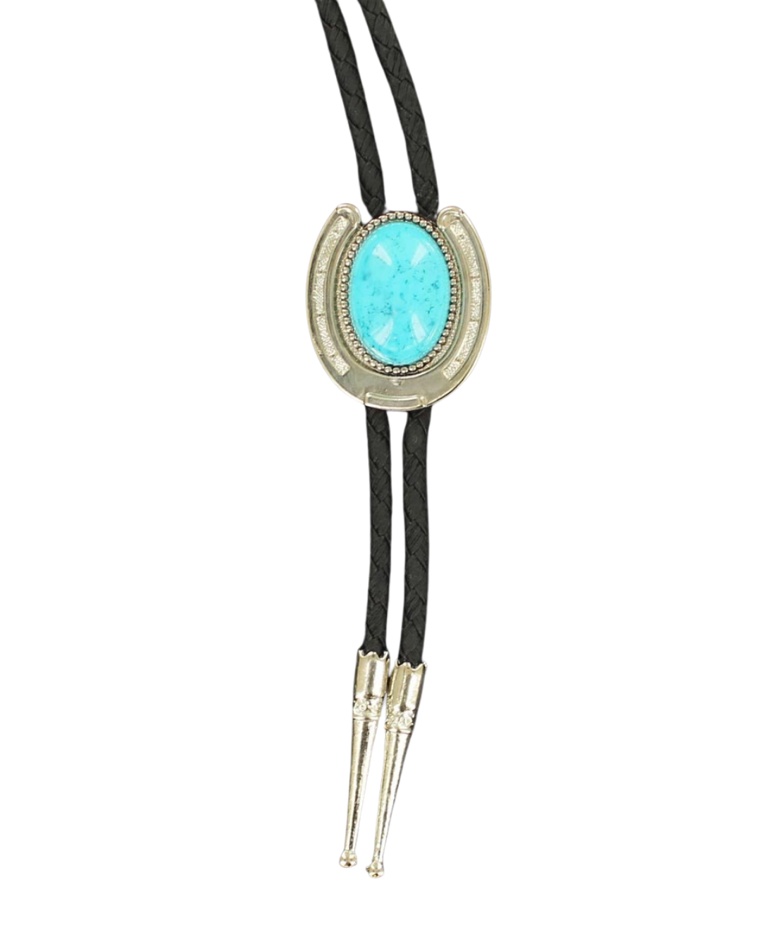 Bolo Tie Western Fer à Cheval Turquoise