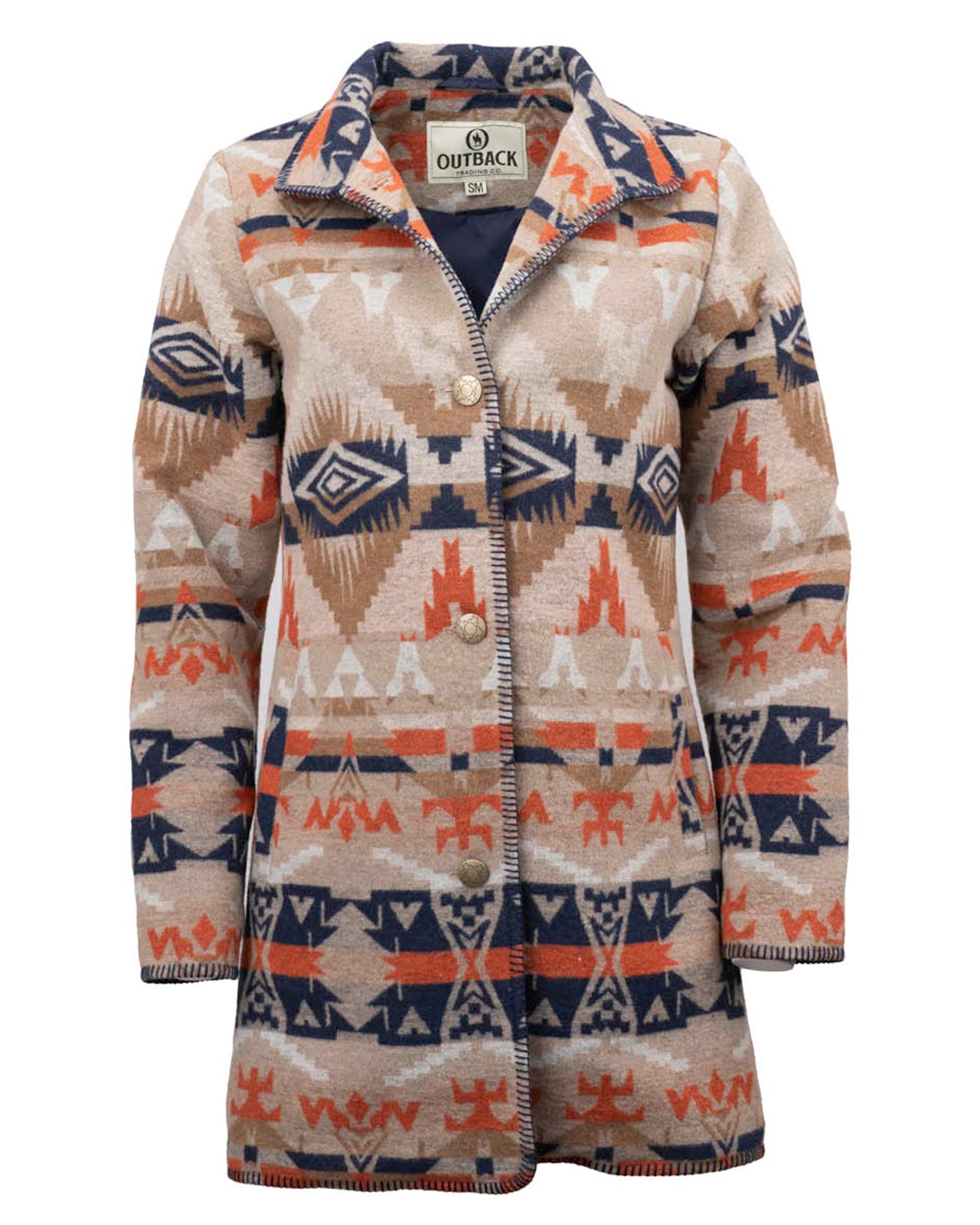 C'Anne Aztec Pattern Fleece Jacket - Women