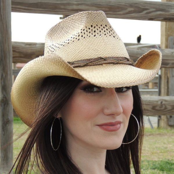 Straw cowboy hat - Windy Trail