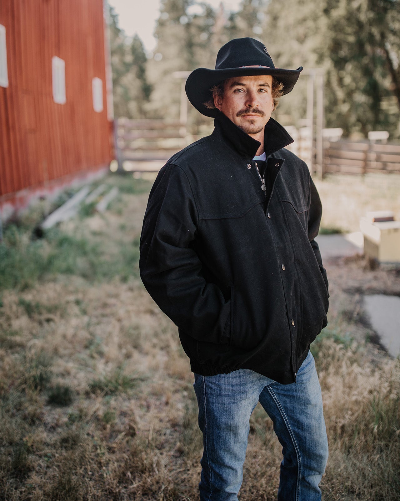 Veste doublée Trailblazer en toile - Noir