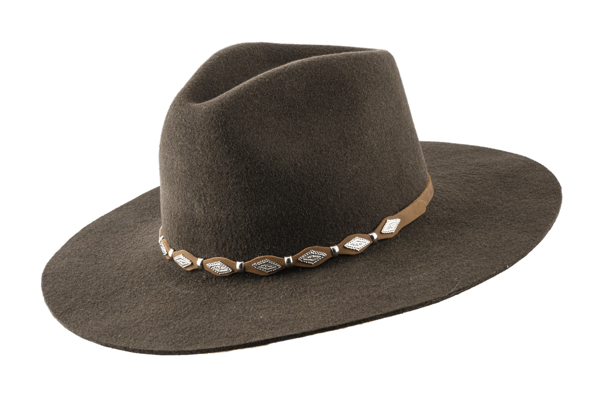 Tycoon Felt Cowboy Hat - Brown