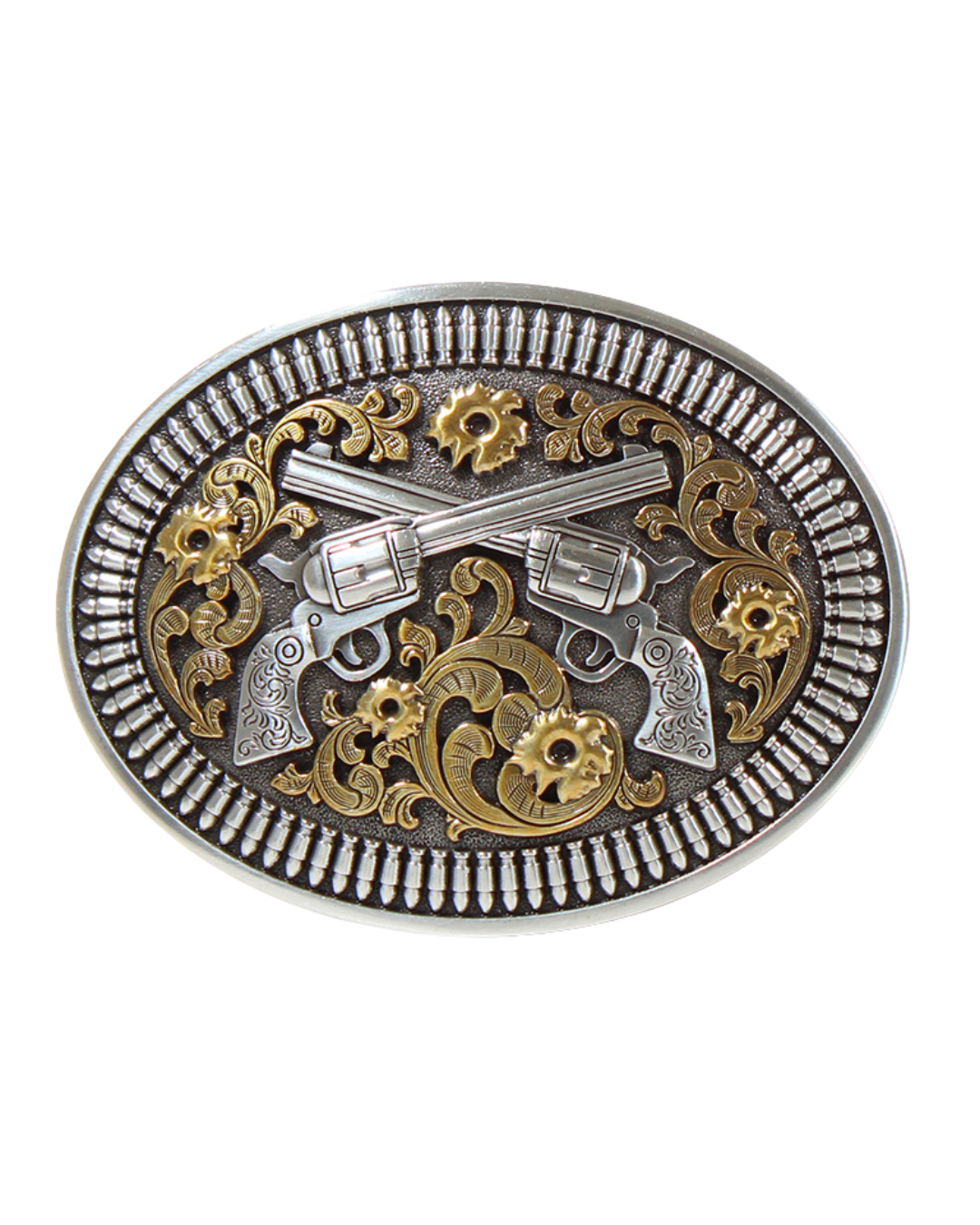 Boucle de ceinture western revolvers