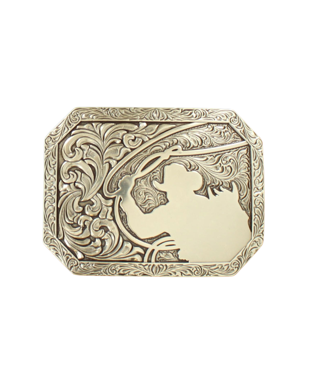 Boucle de ceinture western cowboy roping