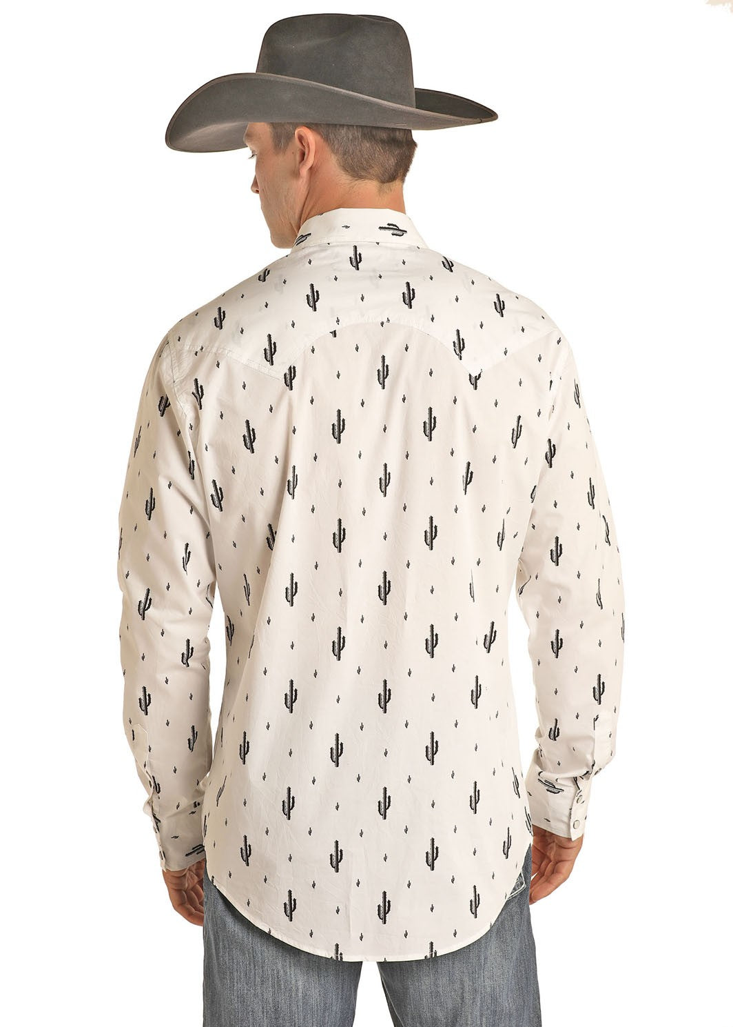 Chemise western motifs cactus