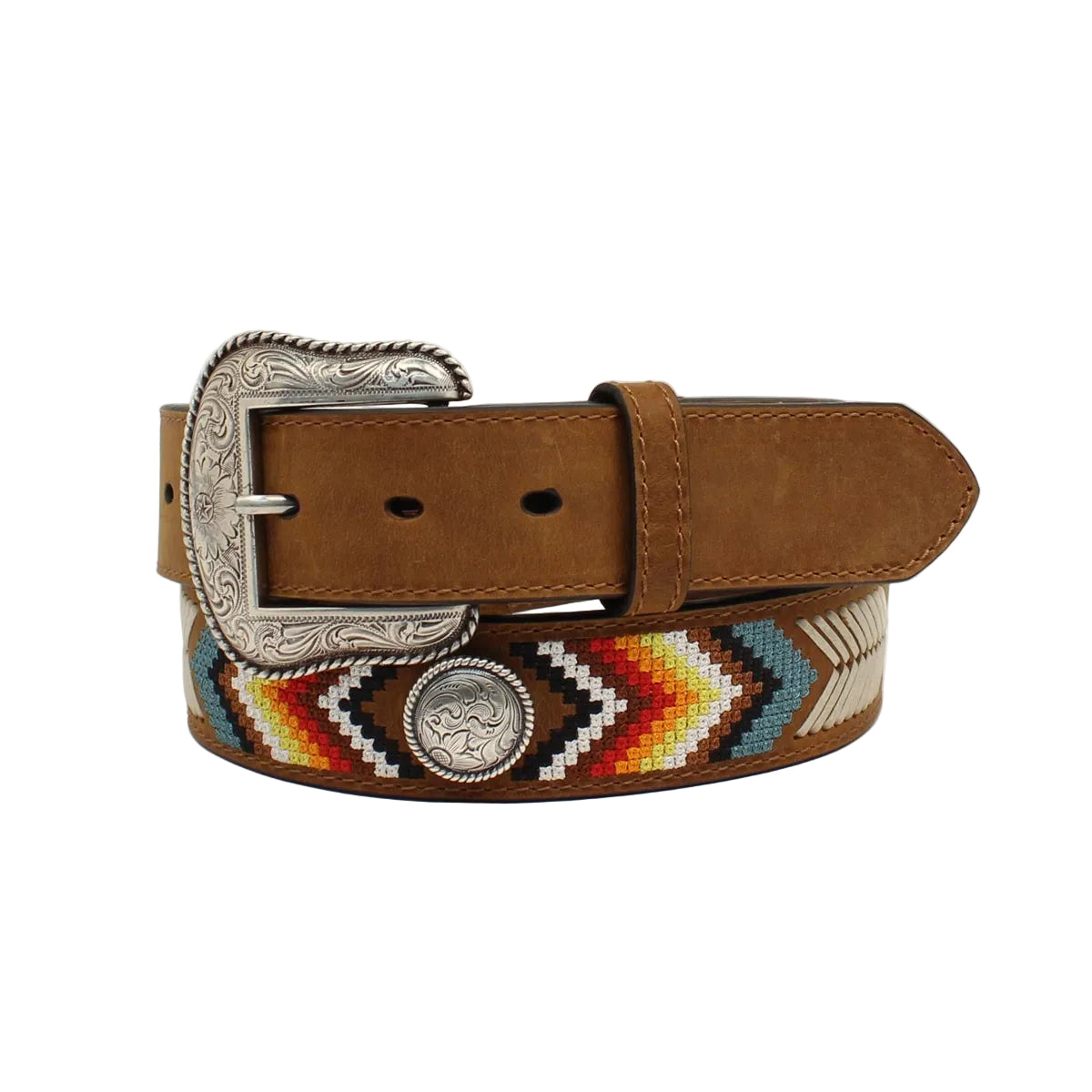 Ceinture western motif Aztèque concho
