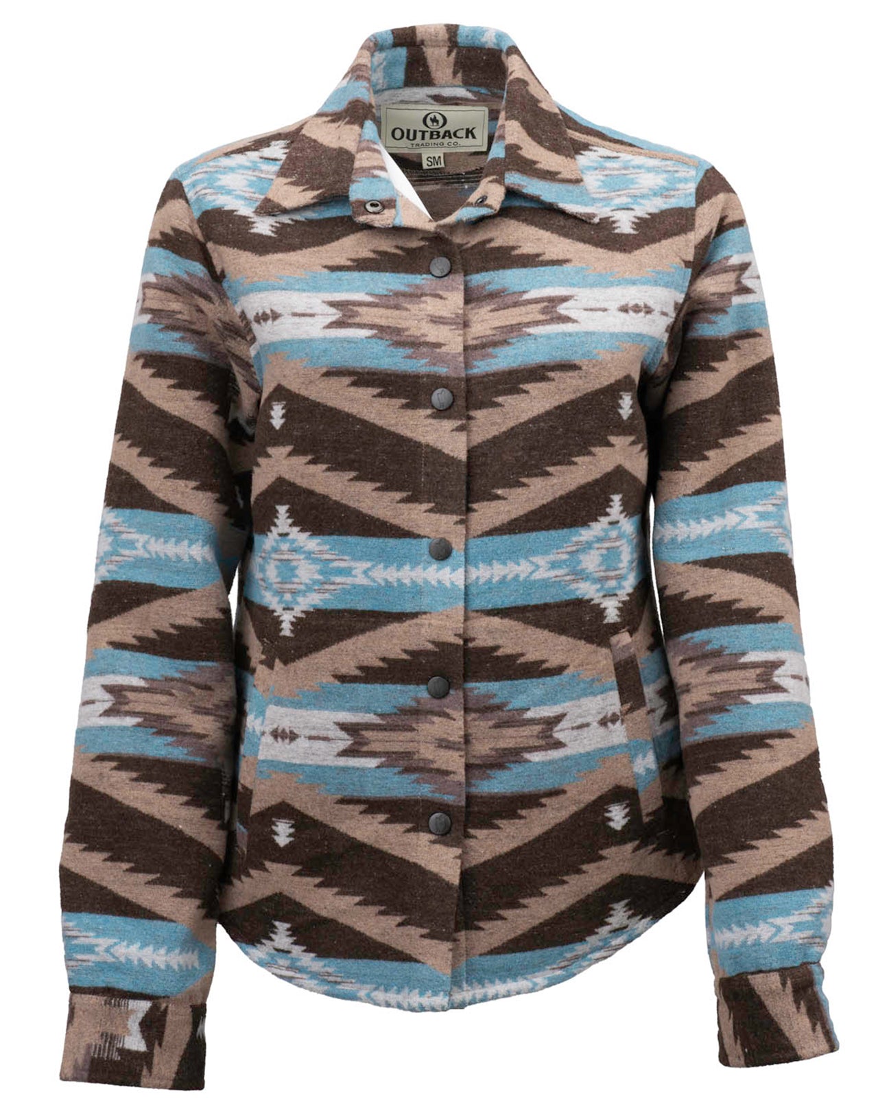 C'Anne Aztec Pattern Fleece Jacket - Women