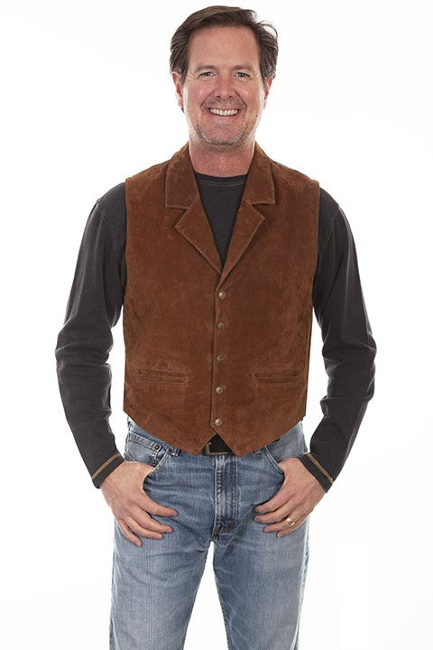 Gilet en daim motif southwest