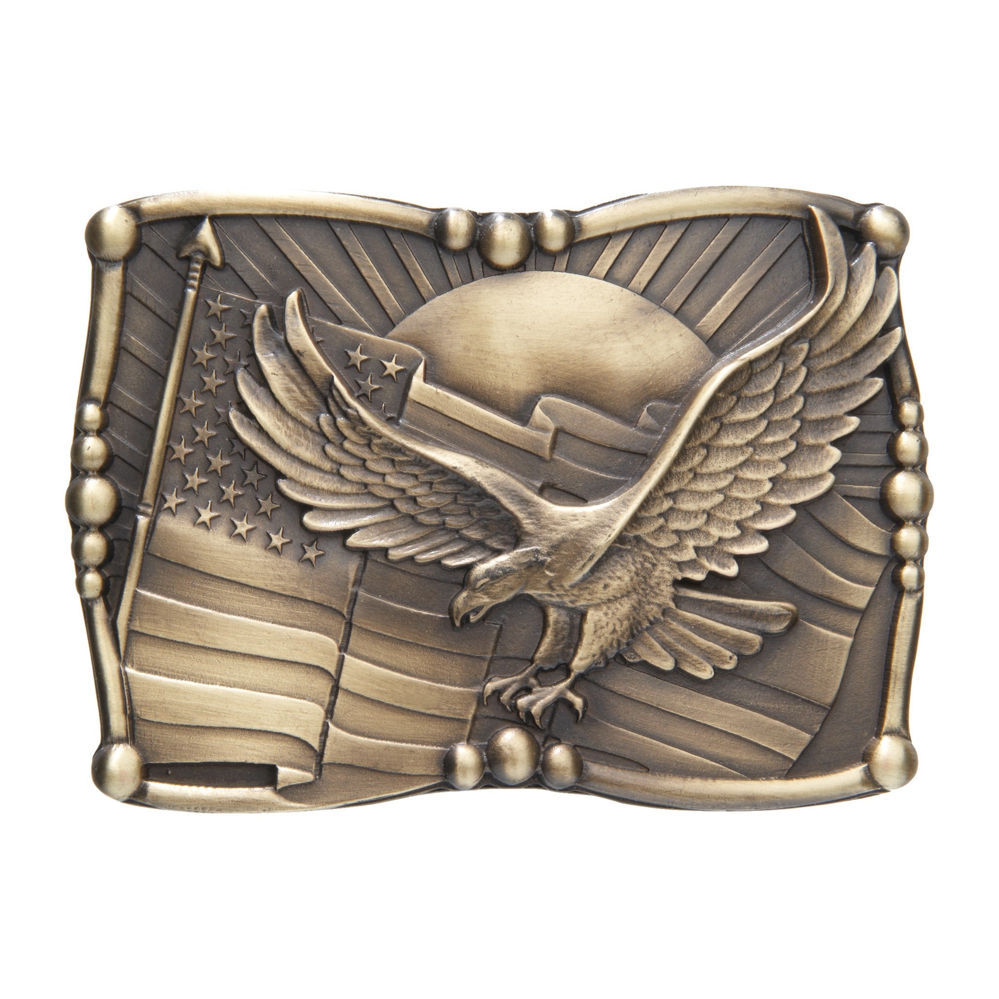 Boucle de ceinture Aigle Volant Américain