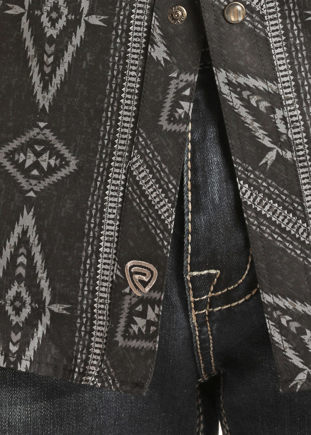 Chemise western motifs Aztèques