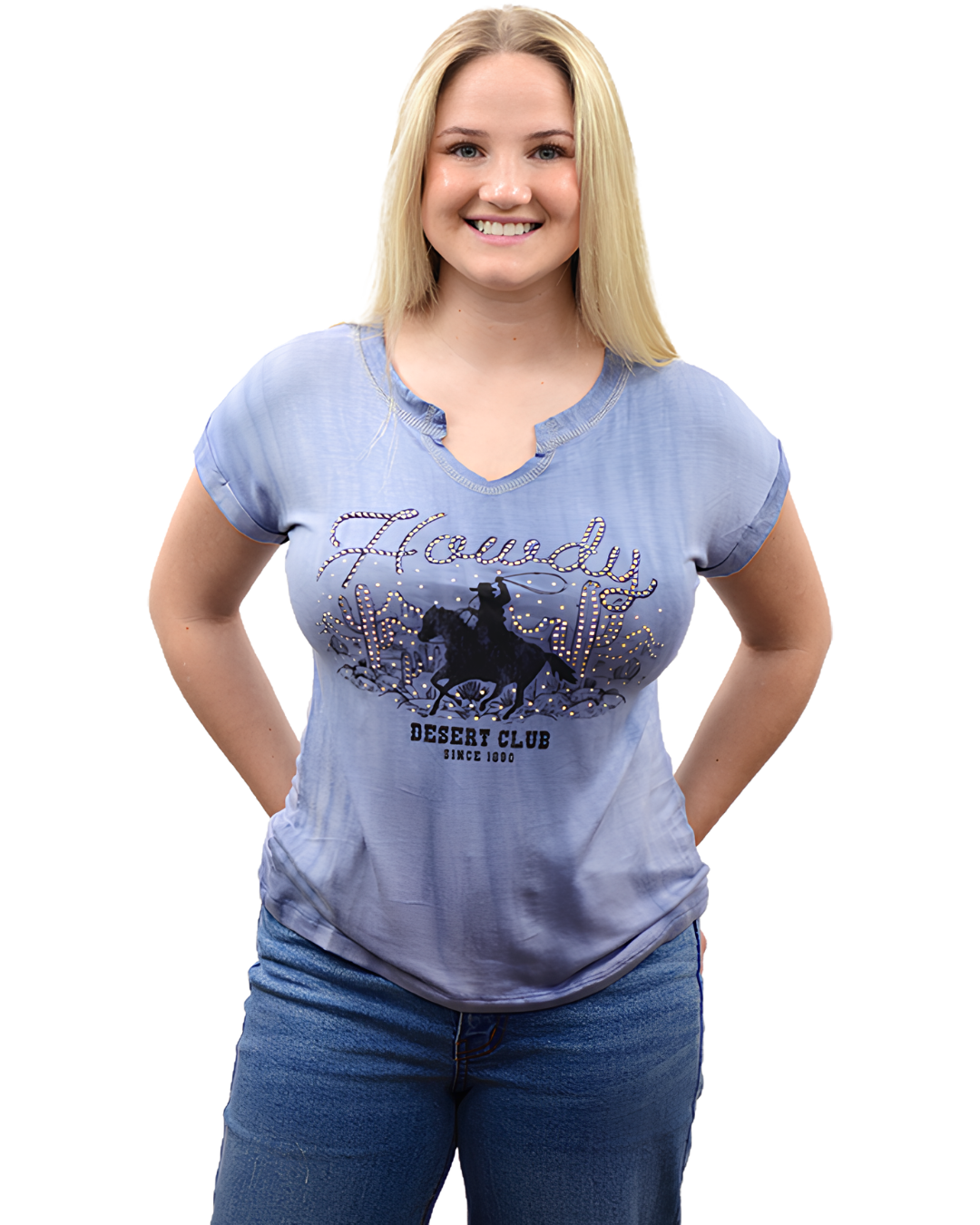 T-shirt western Howdy Club Femme