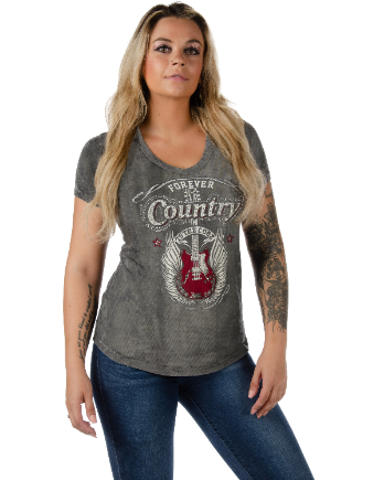 T-shirt Forever Country - Femme
