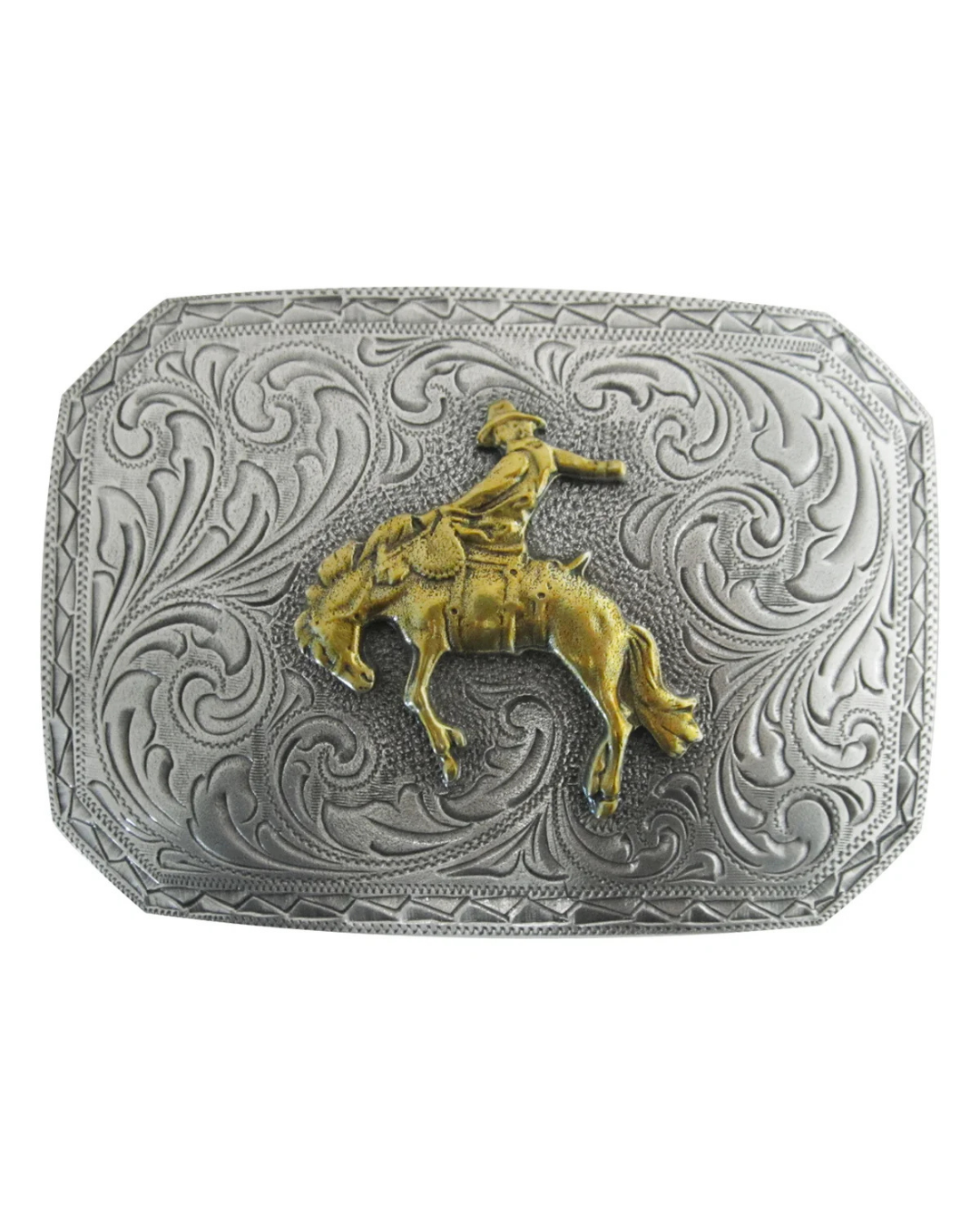 Boucle de ceinture rectangle Bronc Rider