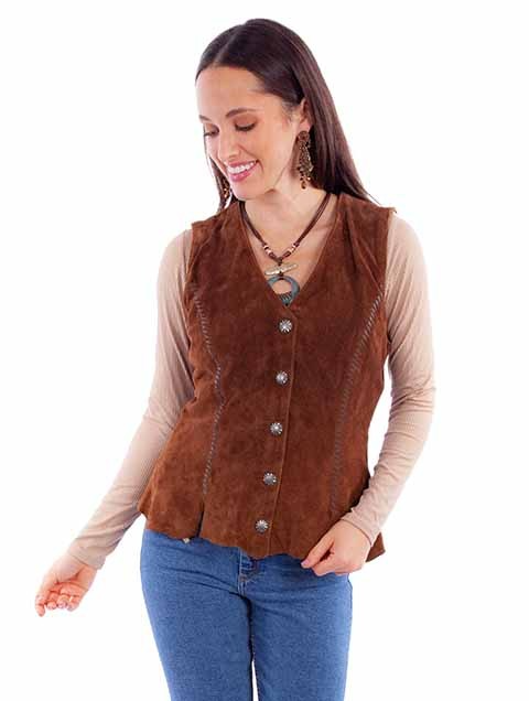 Suede vest - Brown
