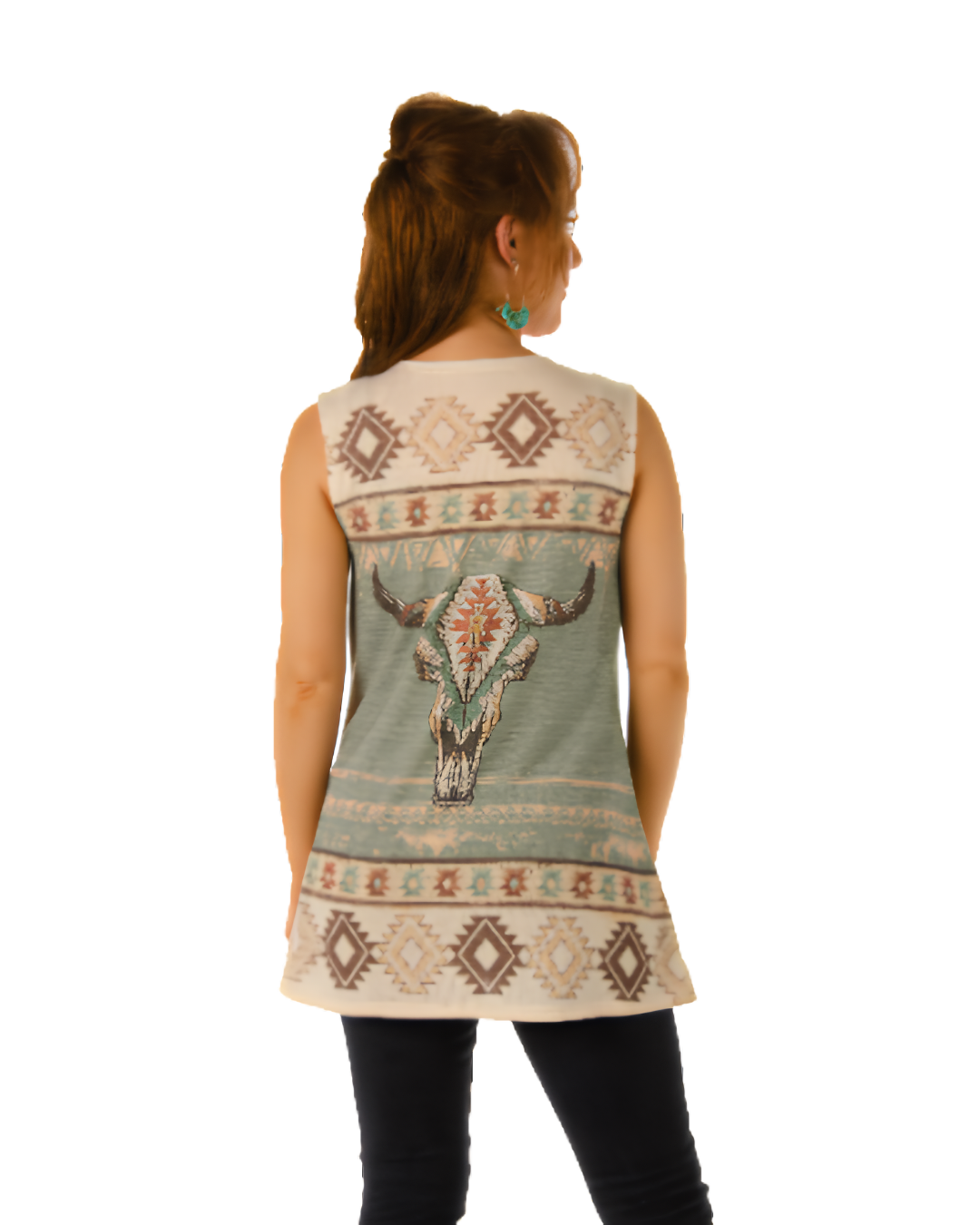 Cardigan motif Aztèque beige