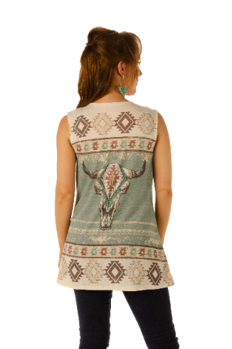 Cardigan motif Aztèque beige