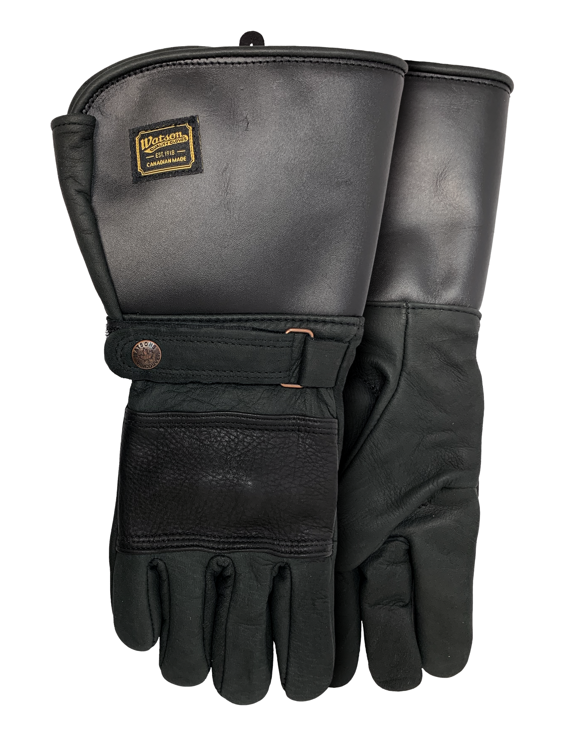 Black Motorcycle Gloves with Protection - Knuckle Duster