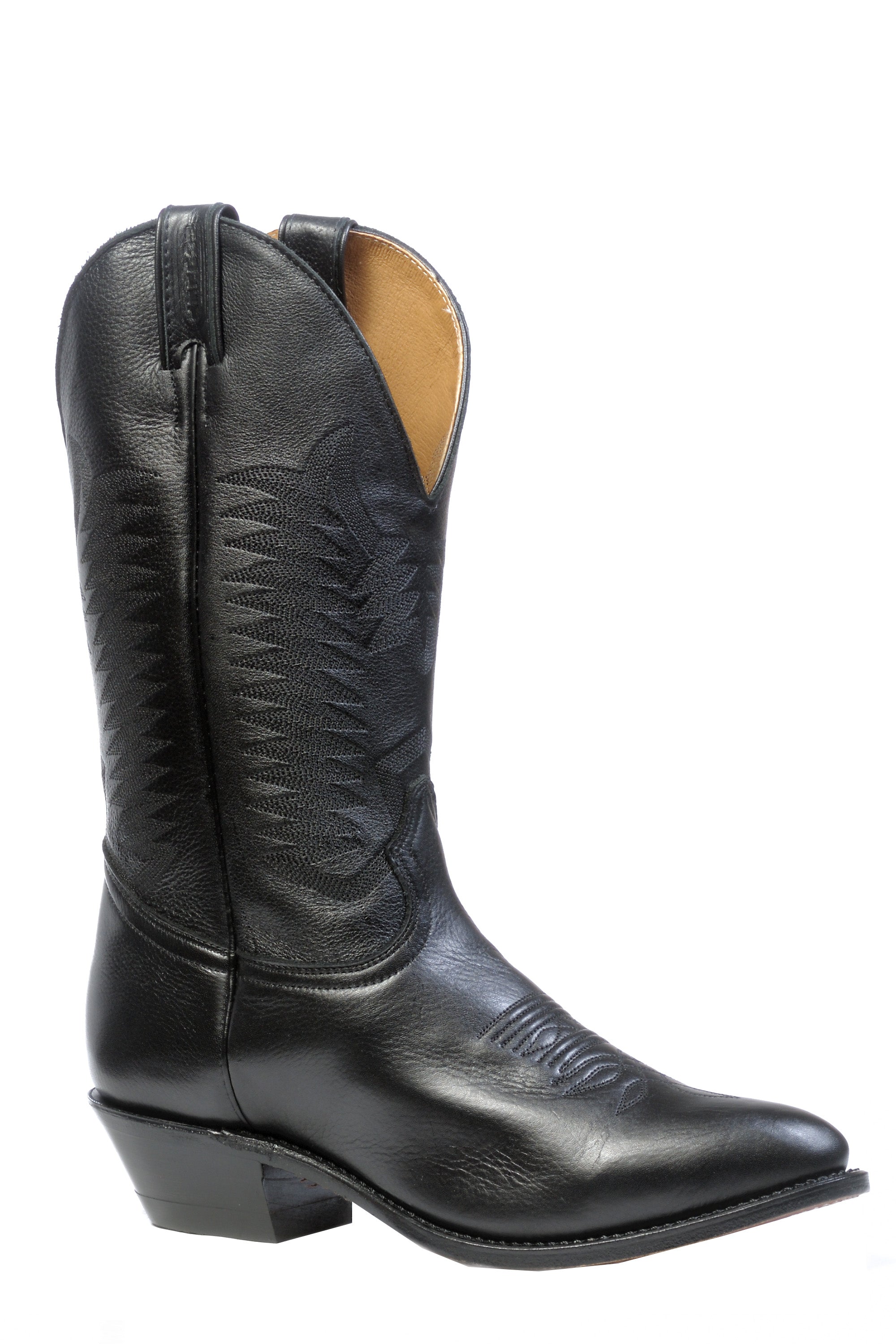 Santiags noires bout arrondi - Homme