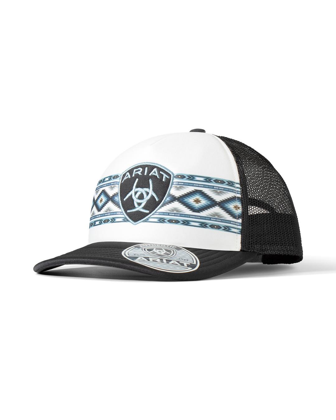 Casquette Trucker Aztèque Blanc