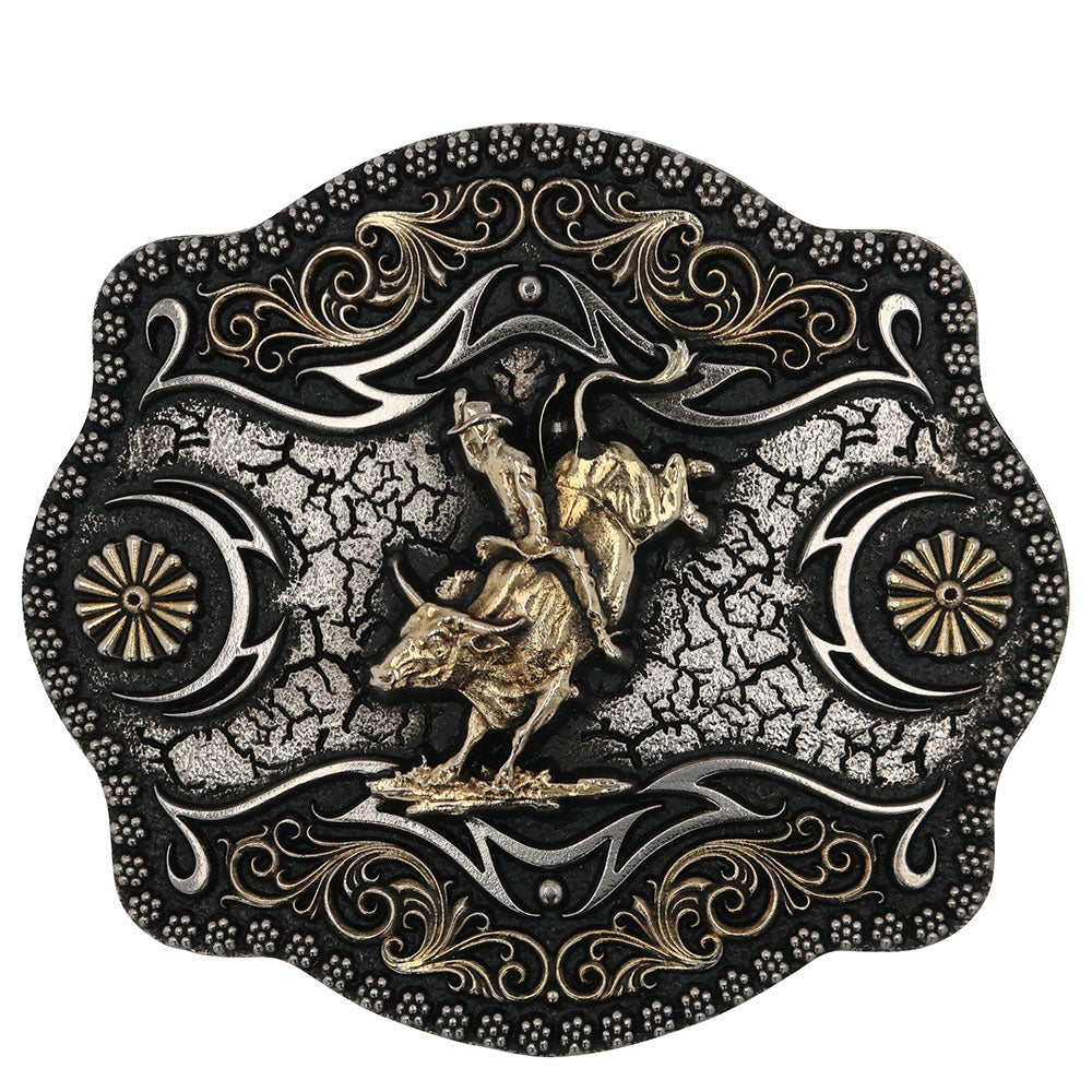 Oval Western Belt Buckle with Texas Star