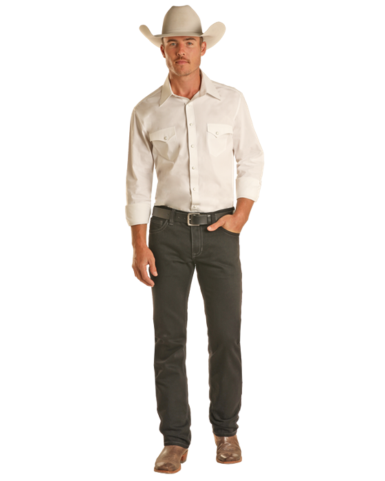 Jean Revolver slim straight noir