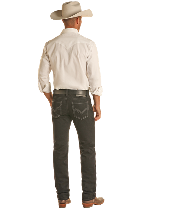 Jean Revolver slim straight noir