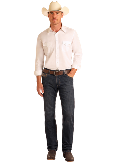 Jean Revolver slim straight bleu foncé