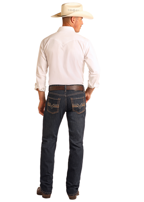 Jean Revolver slim straight bleu foncé