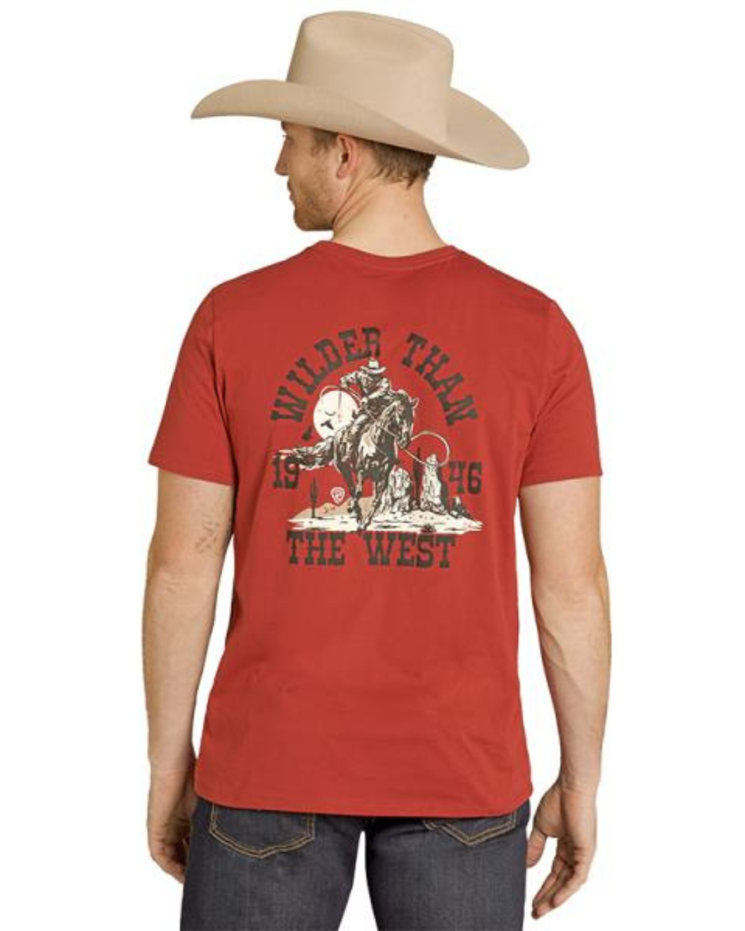 T-shirt Wilder Than The West rouge