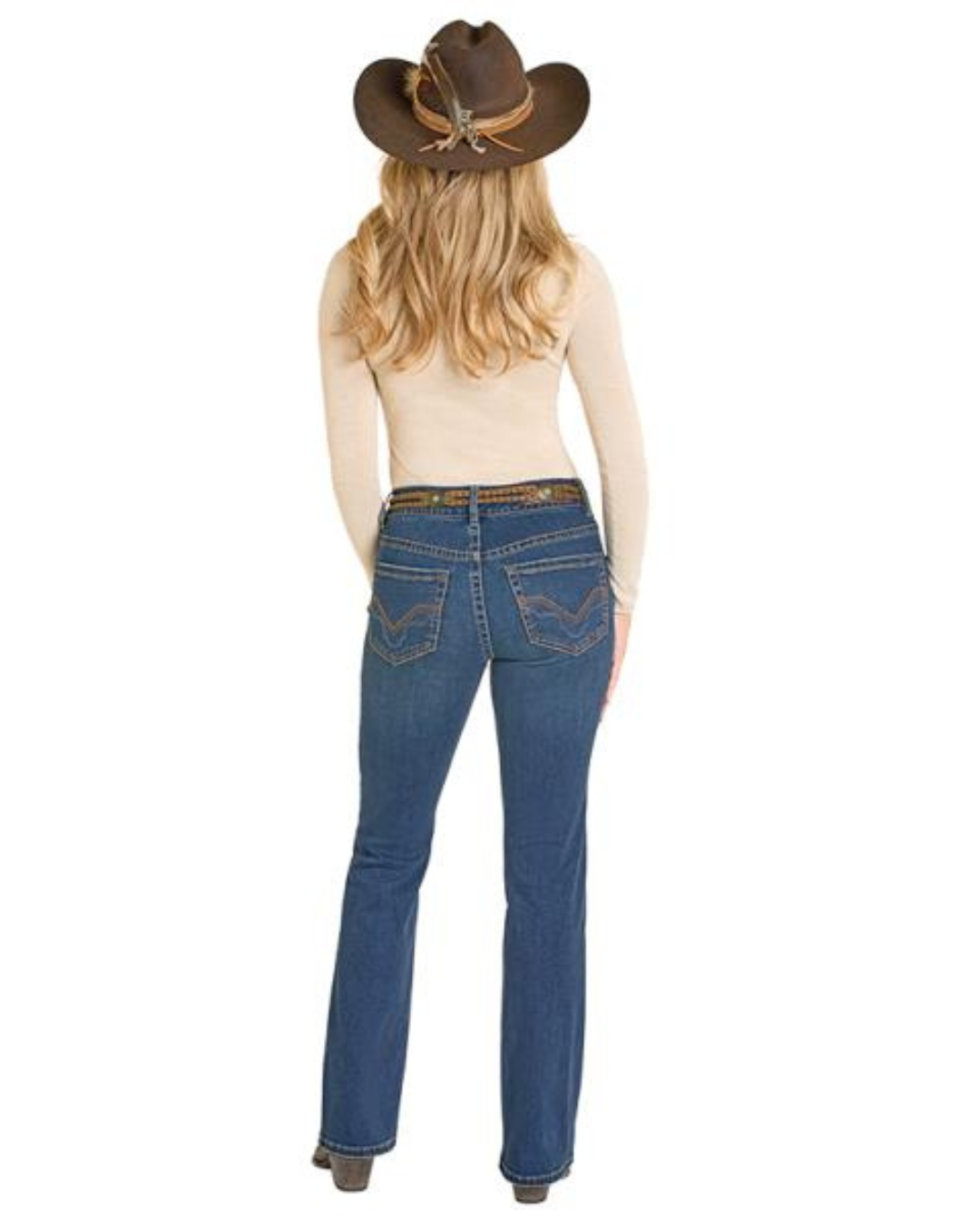 Jean bootcut taille moyenne - Femme