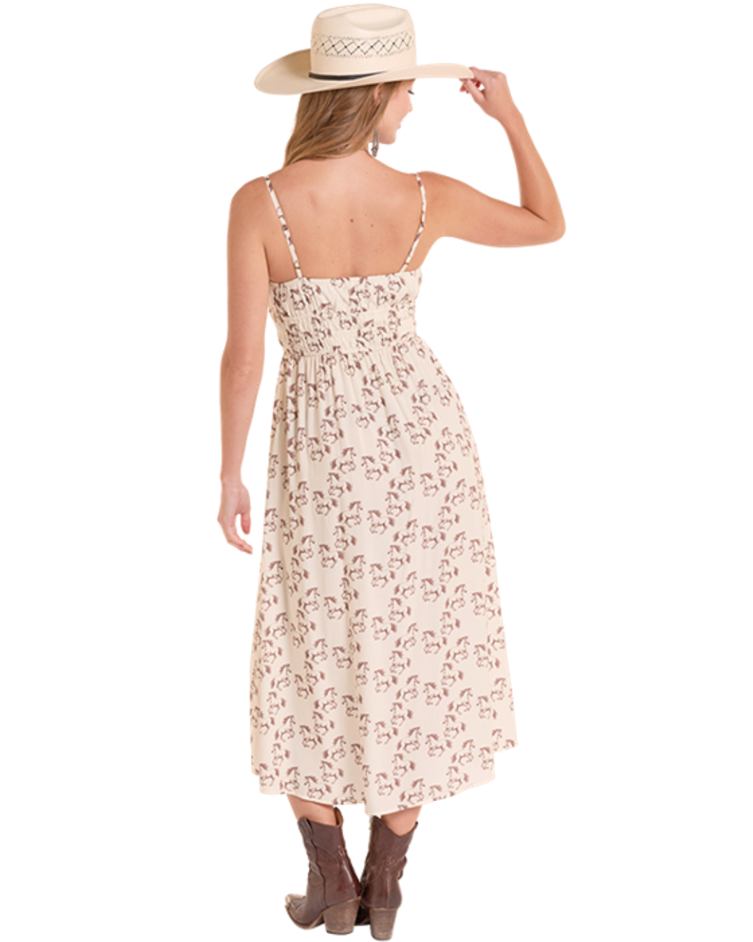 Robe Midi Imprimé Chevaux
