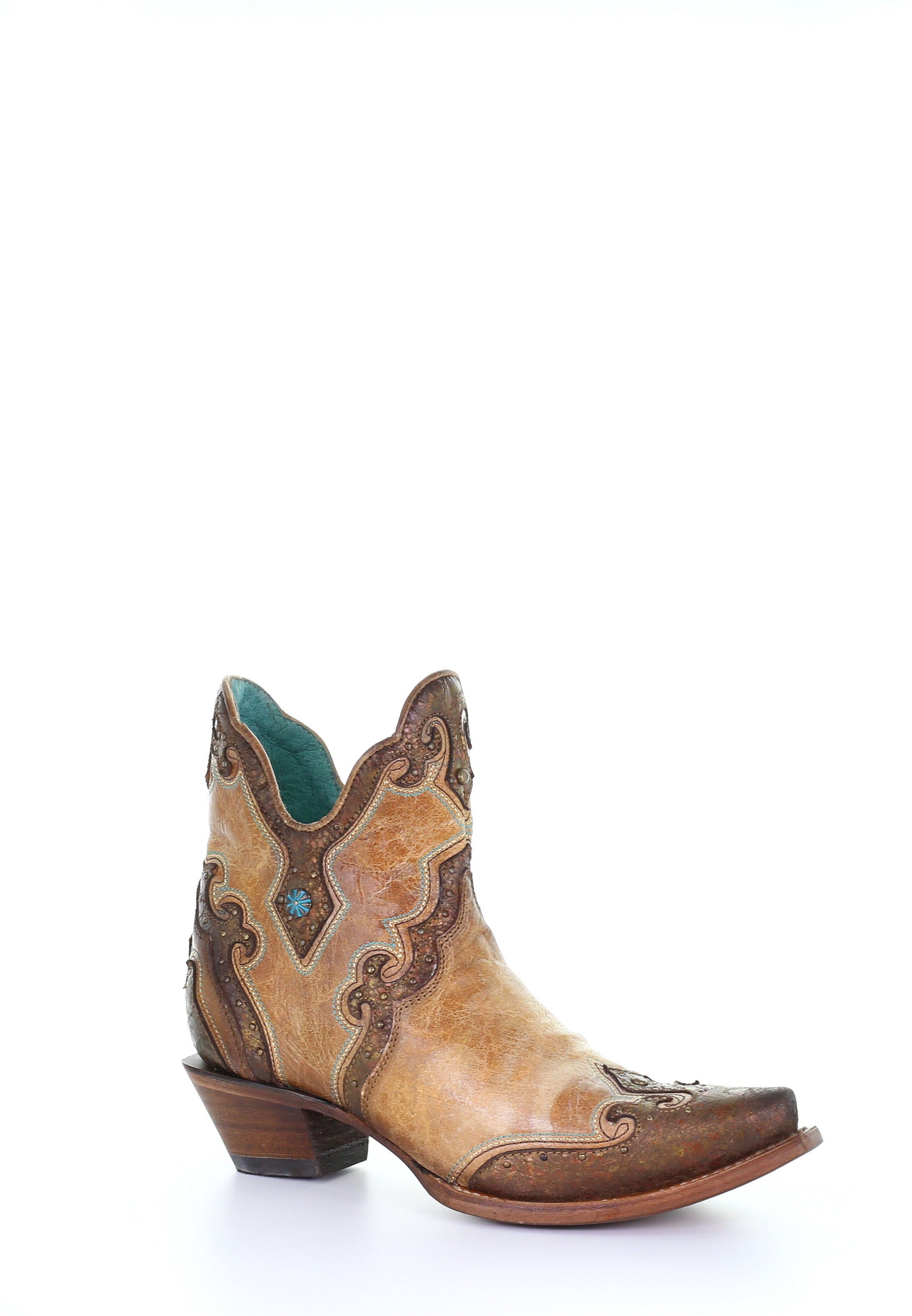 Bottines western brunes bout pointu