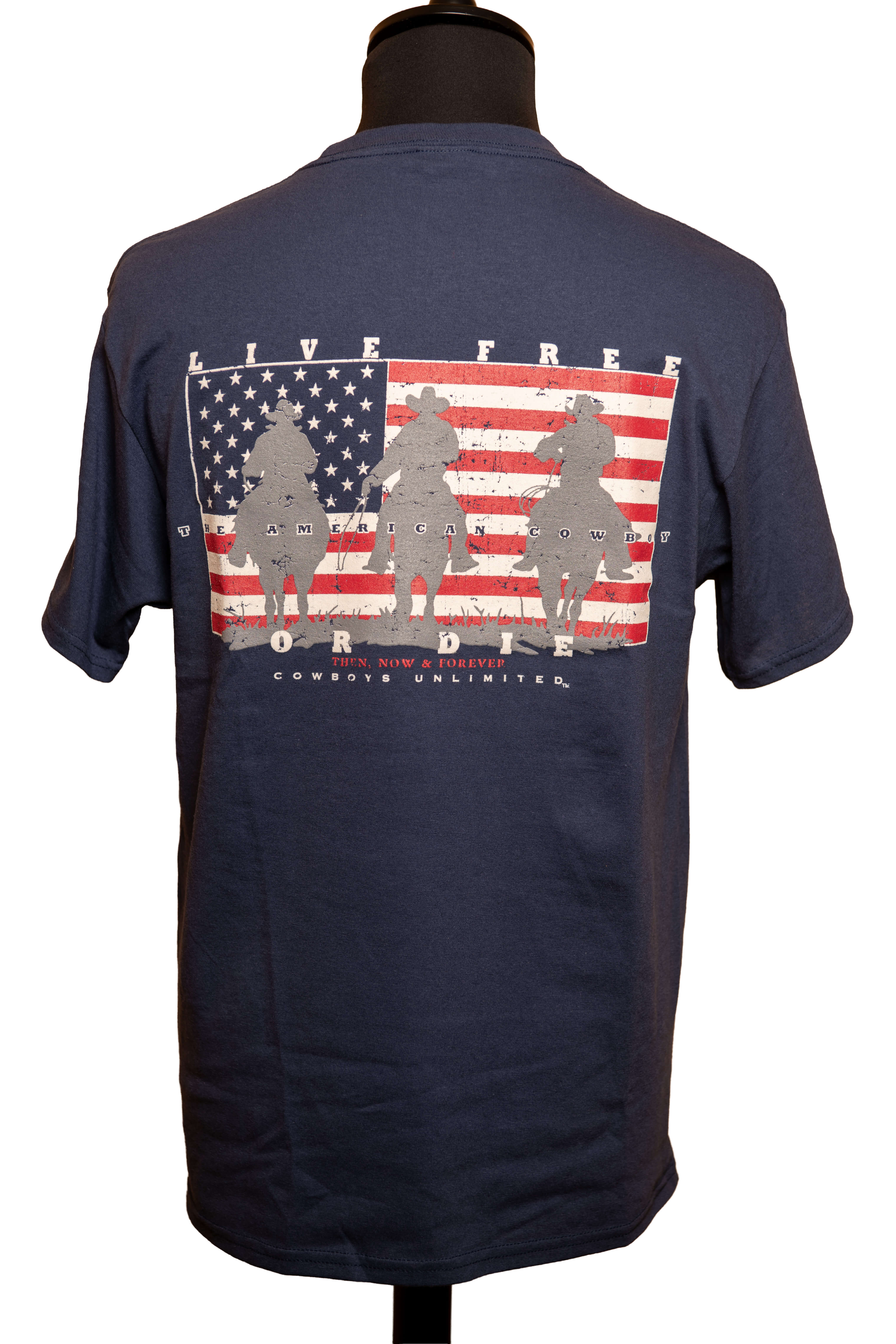 T-shirt western Free Navy