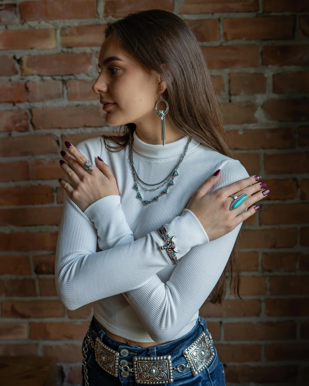 Ceinture Chaîne Heart Wrangler Concho