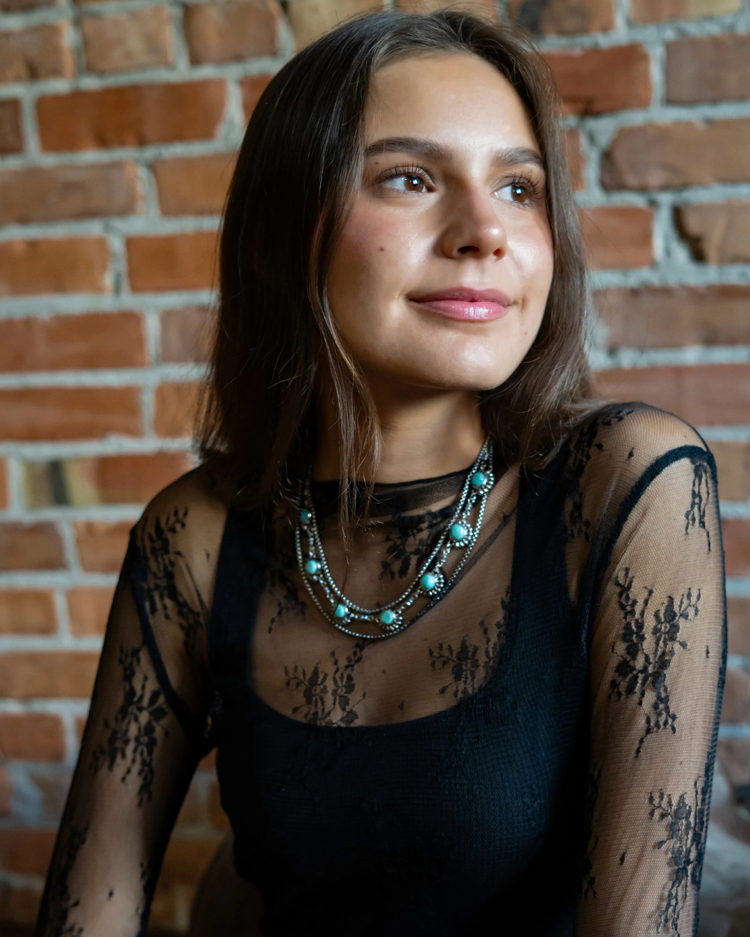 Collier turquoise Dripping in Western
