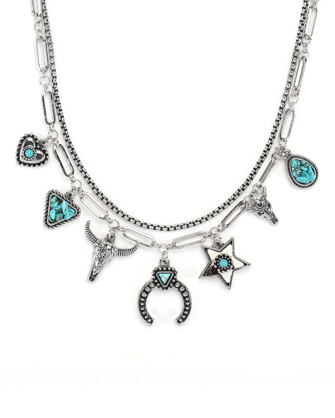 Collier turquoise Prairie Token
