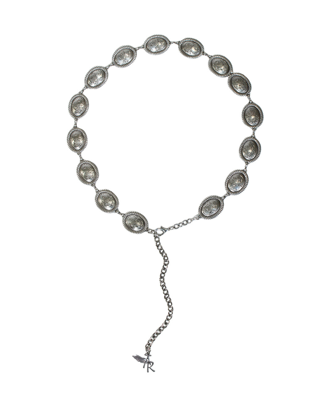 Ceinture chaîne concho argenté