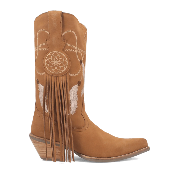 Santiags à franges Day Dream - Brun clair