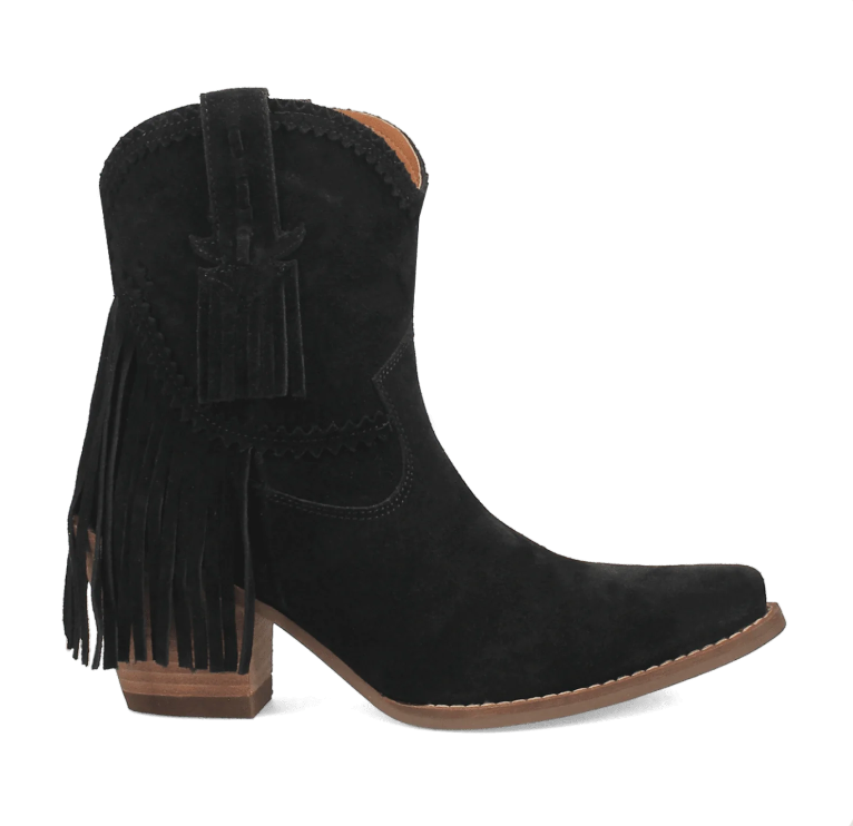 Bottines western à franges Fandango - Noir
