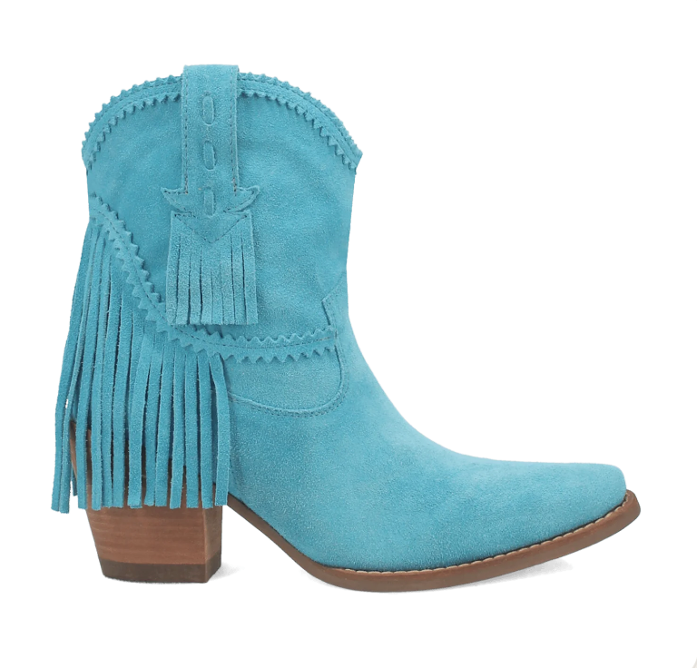 Bottines western à franges Fandango - Turquoise