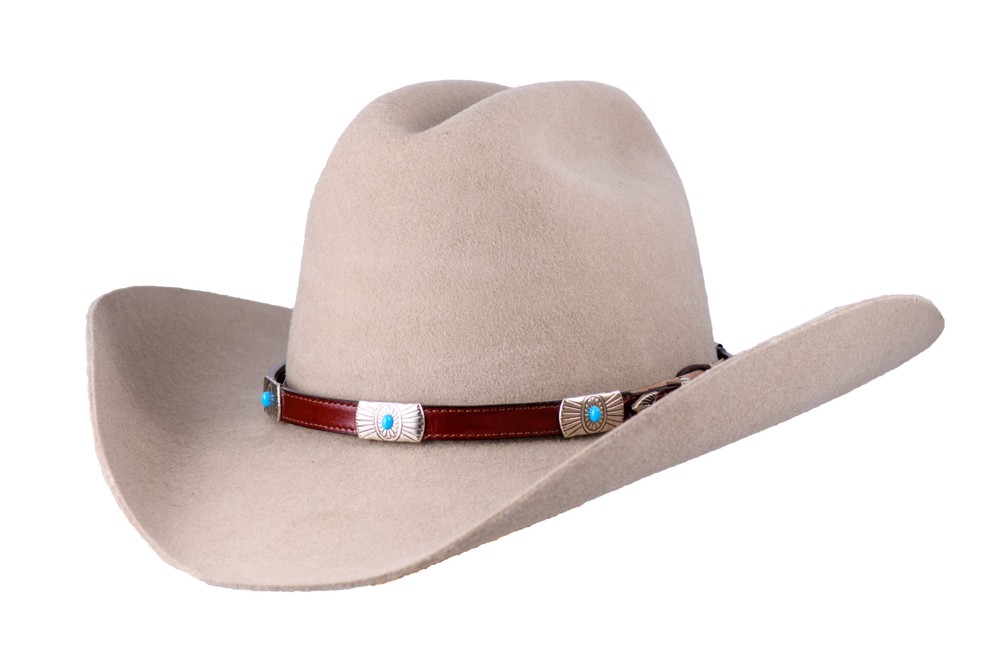 Bone hat band with black beads