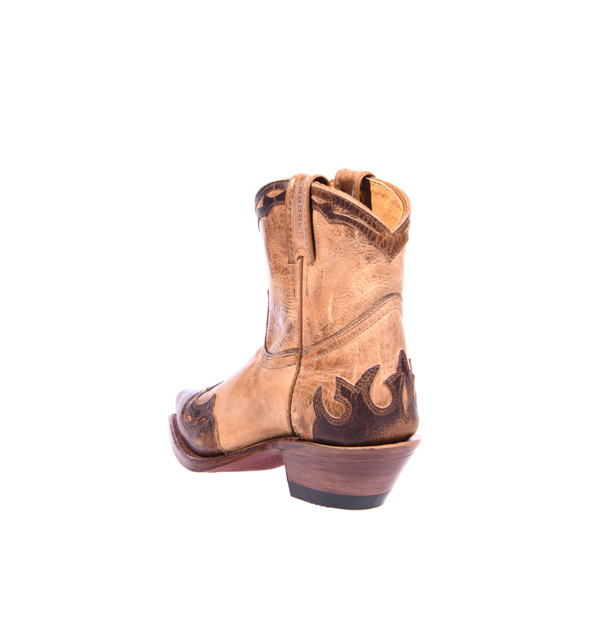 Bottines western beiges bout pointu - Femme