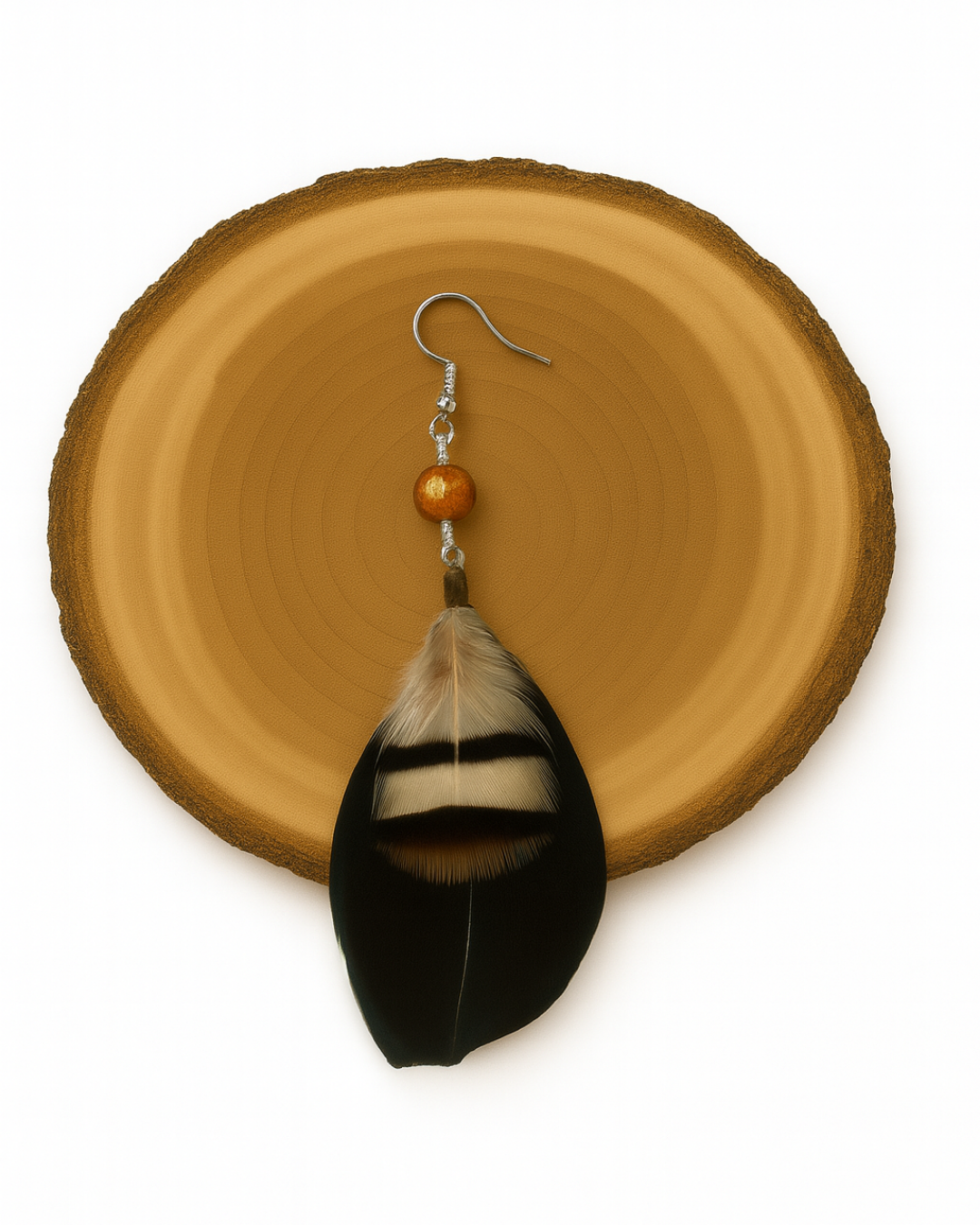 Boucles d'oreilles Écho du Corbeau Sacré