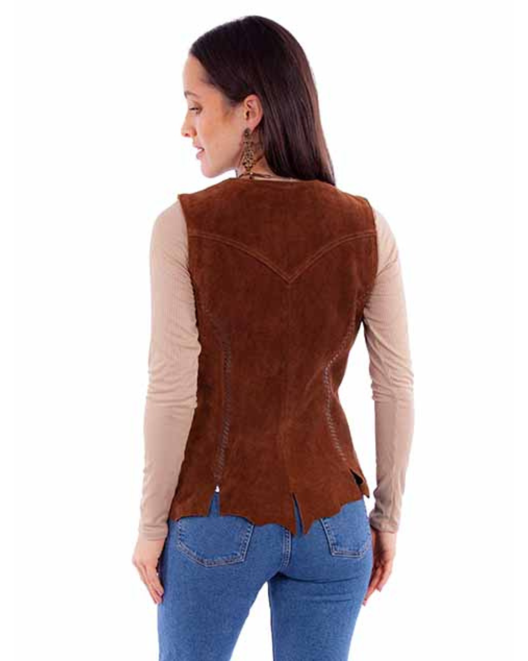 Suede vest - Brown
