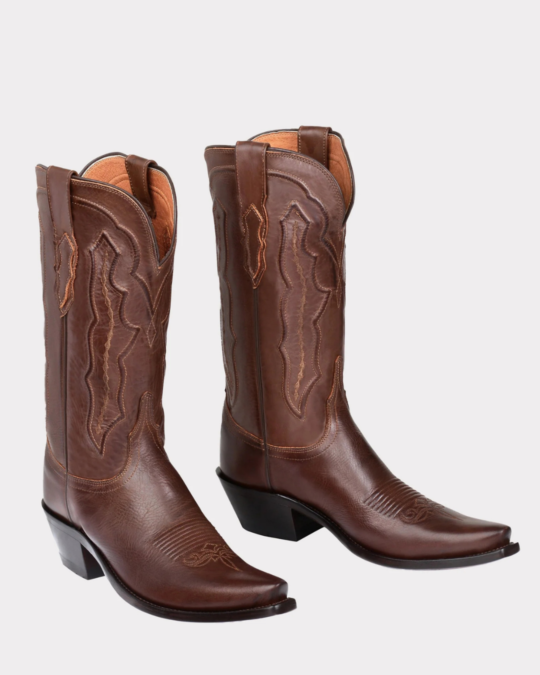 Santiags Cuir Vachette Brun Grace