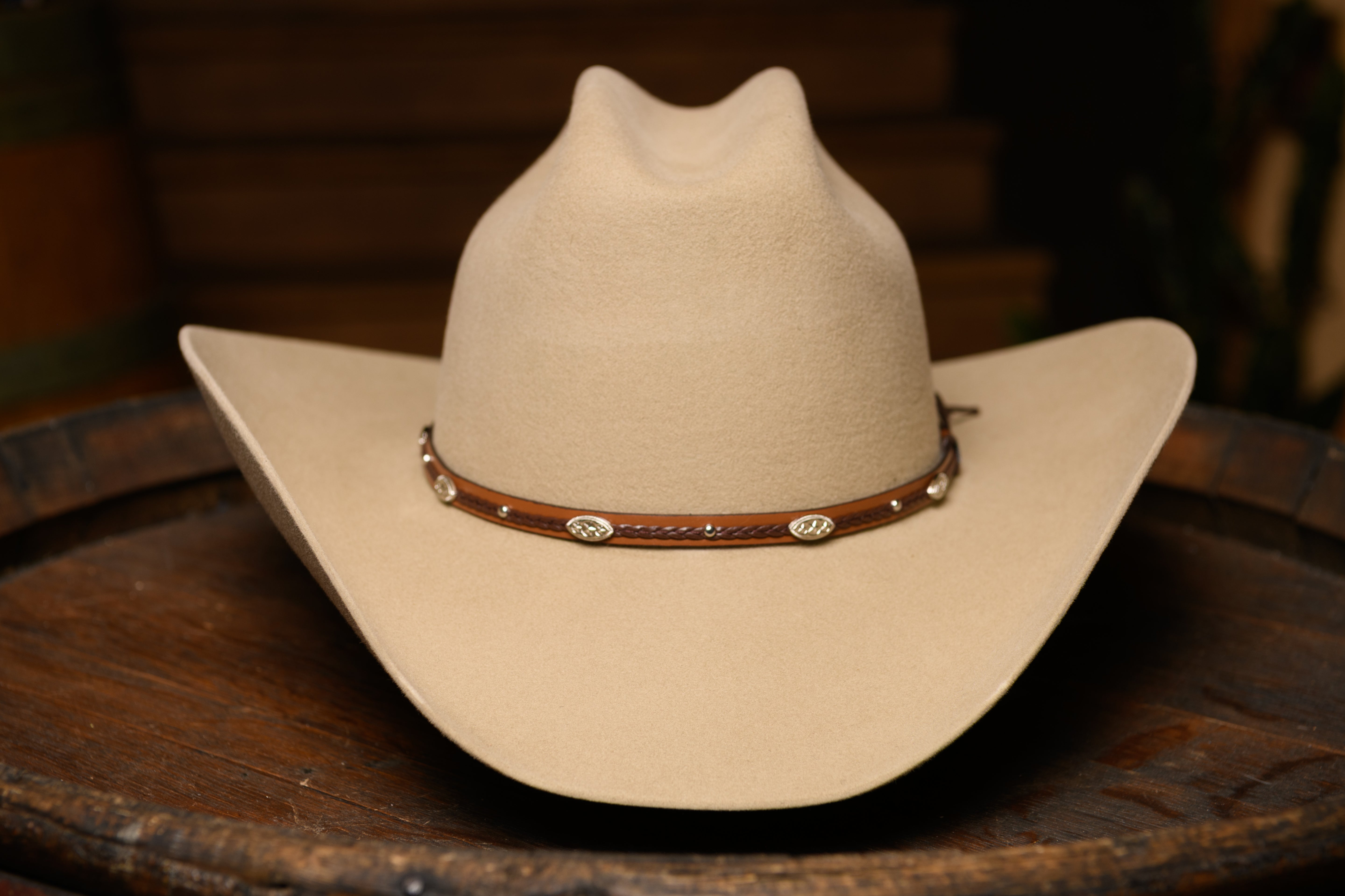 Chapeau de cowboy en feutre fawn 7X
