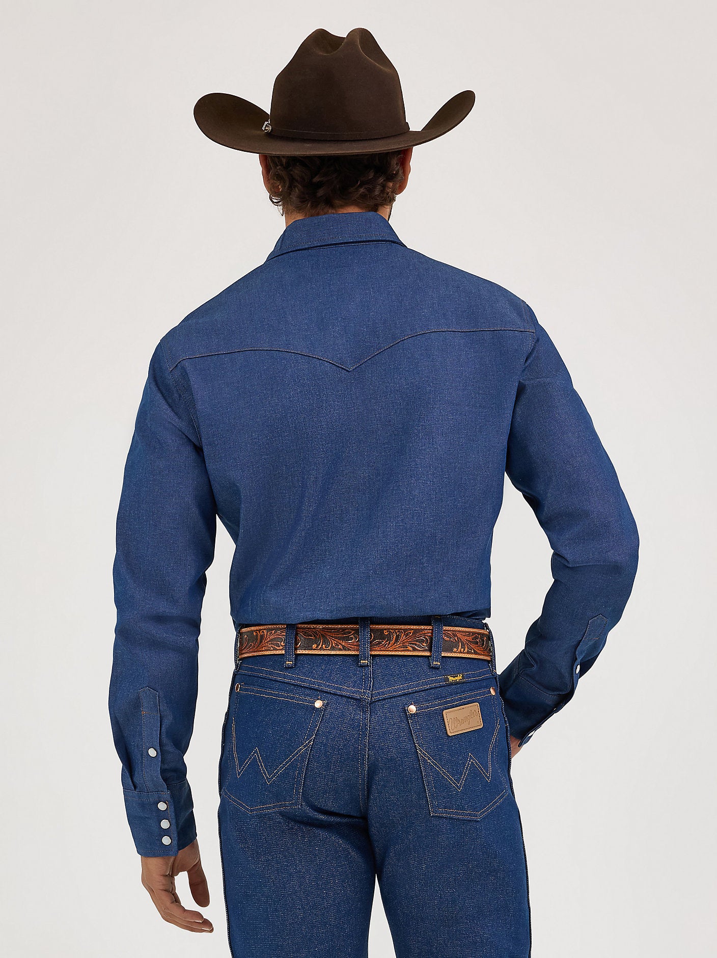 Chemise Western Horse Show Bleue Avec étoiles - Taille S - Occasion
