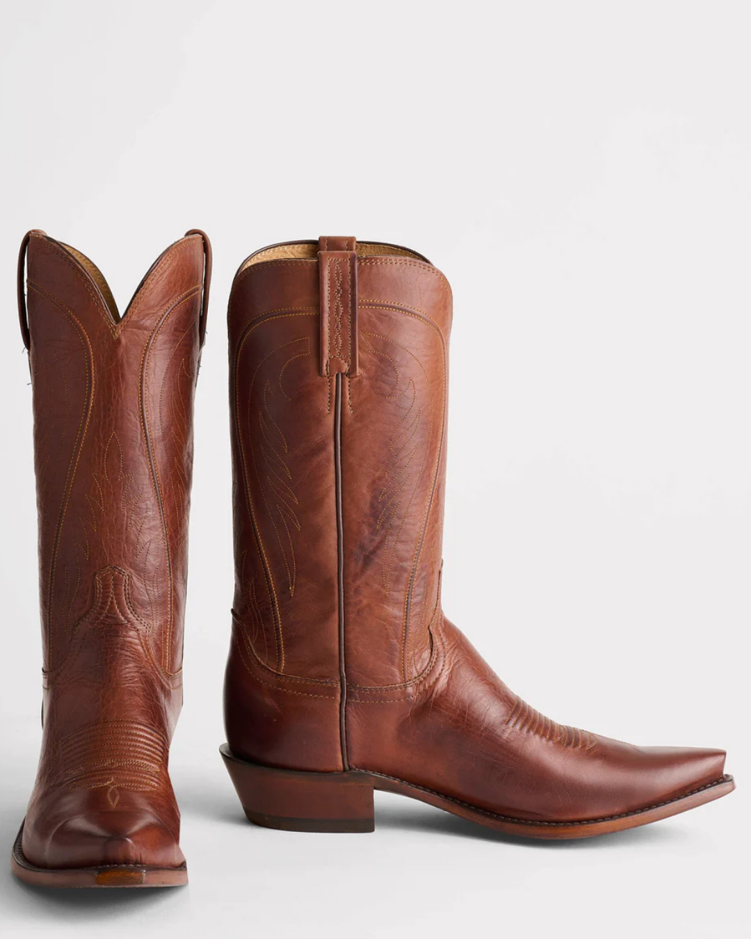 Santiags Cuir Vachette Brun Bart